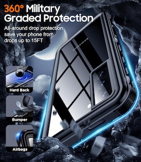 Foto 3 | Foto 3 | Funda De Teléfono Temdan Impermeable Con Protector De Pantalla Para Samsung Galaxy S21 De 6.2 Pulgadas - Venta Internacional.