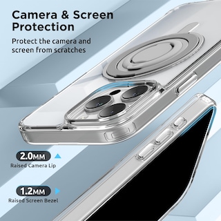 Foto 7 | Foto 7 | Funda Surphy Clear Con Soporte Magnético Para Iphone 16 Pro Max - Venta Internacional.