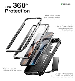 Foto 6 | Foto 6 | Funda Para Teléfono Dexnor De Cuerpo Completo Con Protector De Pantalla Samsung S23+ - Venta Internacional.