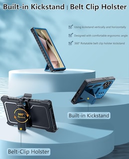Foto 5 | Foto 5 | Funda De Teléfono Fntcase Para Samsung Galaxy S24 Ultra 6.8 Pulgadas Azul - Venta Internacional.