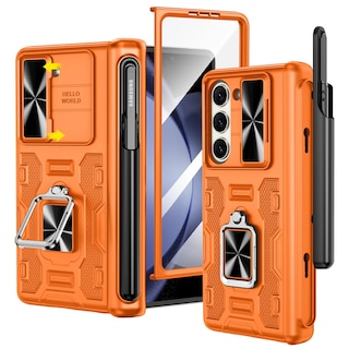 Foto 1 | Foto 1 | Funda Vego Para Samsung Galaxy Z Fold 5 Con Soporte Para Bolígrafos, Color Naranja - Venta Internacional.