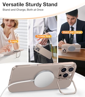 Foto 6 | Foto 6 | Funda De Teléfono Torras Magnetic Slim Fit Con Soporte Para Iphone 16 Pro - Venta Internacional.