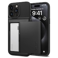 Funda Spigen Slim Armor Cs Para Iphone 15 Pro Max (2023) Negra - Venta Internacional.