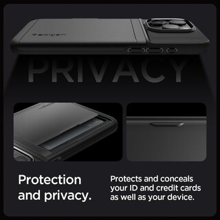 Foto 4 | Foto 4 | Funda Spigen Slim Armor Cs Para Iphone 15 Pro Max (2023) Negra - Venta Internacional.
