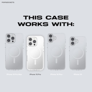 Foto 6 | Foto 6 | Funda Para Teléfono Popsockets Compatible Con Iphone 16 Pro, Transparente - Venta Internacional.