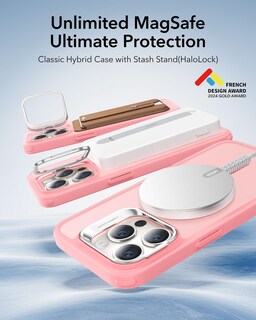 Foto 3 | Foto 3 | Funda Esr Para Iphone 15 Pro Con Magsafe De Grado Militar, Color Rosa - Venta Internacional.