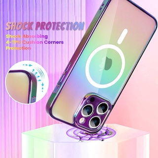 Foto 4 | Foto 4 | Funda Bonoma Para Teléfono Compatible Con Iphone 15 Pro Max, Color Morado - Venta Internacional.