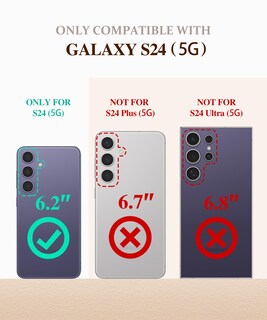 Foto 2 | Foto 2 | Funda De Teléfono Gviewin Para Samsung Galaxy S24 Con Protector De Pantalla - Venta Internacional.