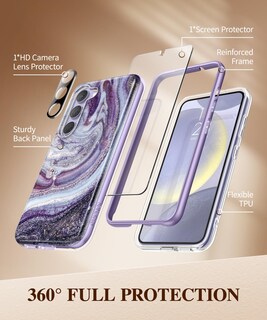 Foto 3 | Foto 3 | Funda De Teléfono Gviewin Para Samsung Galaxy S24 Con Protector De Pantalla - Venta Internacional.