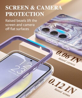 Foto 4 | Foto 4 | Funda De Teléfono Gviewin Para Samsung Galaxy S24 Con Protector De Pantalla - Venta Internacional.