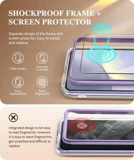 Foto 5 | Foto 5 | Funda De Teléfono Gviewin Para Samsung Galaxy S24 Con Protector De Pantalla - Venta Internacional.