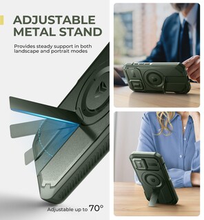 Foto 5 | Foto 5 | Funda Dexnor Para Iphone 16 Con Cámara Deslizante, Color Verde Militar - Venta Internacional.