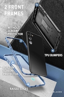 Foto 3 | Foto 3 | Funda I-blason Armorbox Para Samsung Galaxy S23 Con Soporte Azul - Venta Internacional.