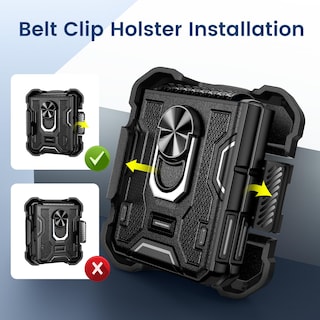 Foto 3 | Foto 3 | Funda Vego Para Samsung Galaxy Z Flip 5 5g Con Soporte Y Clip, Color Negro - Venta Internacional.