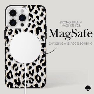 Foto 5 | Foto 5 | Funda De Teléfono Kate Spade New York City Leopard Black Para Iphone 15 Pro Max - Venta Internacional.