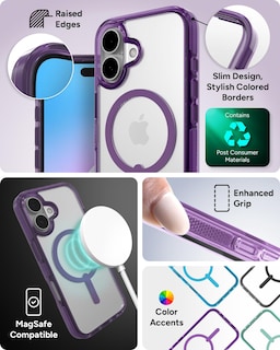 Foto 5 | Foto 5 | Funda Snap Zagg Santa Cruz Para Iphone 16 Magsafe Hyacinth Púrpura - Venta Internacional.