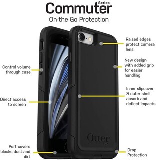 Foto 6 | Foto 6 | Funda Otterbox Commuter Series Para Iphone Se De Tercera Y Segunda Generación - Venta Internacional.