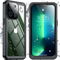 Funda De Teléfono Spidercase Impermeable Para Iphone 13 Pro Negro/transparente - Venta Internacional.