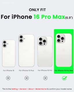 Foto 2 | Foto 2 | Funda De Teléfono Ornarto Vortuxe Para Iphone 16 Pro Max Silicone Azure - Venta Internacional.
