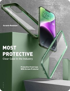 Foto 3 | Foto 3 | Funda De Teléfono I-blason Ares Series Para Iphone 14/13 De 6.1 Pulgadas, Color Verde - Venta Internacional.