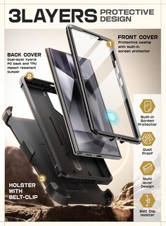 Foto 5 | Foto 5 | Funda Para Teléfono Supcase Unicorn Beetle Pro Samsung S24 Ultra - Venta Internacional.