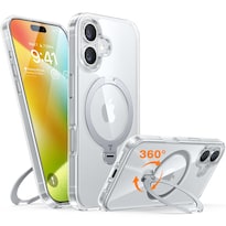 Funda Torras 360° Con Soporte Giratorio Para Iphone 16 Plus, Transparente - Venta Internacional.