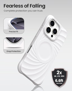 Foto 3 | Foto 3 | Funda De Teléfono Ornarto Vortuxe Para Iphone 16 Pro Max Blanca - Venta Internacional.