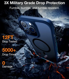 Foto 2 | Foto 2 | Funda De Teléfono Torras Magnética A Prueba De Golpes Para 15 Pro Max Blue - Venta Internacional.