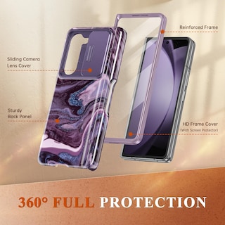 Foto 4 | Foto 4 | Funda De Teléfono Gviewin Para Samsung Galaxy Z Fold 6 Con Soporte Para Bolígrafos - Venta Internacional.