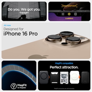 Foto 2 | Foto 2 | Funda Spigen Ultra Hybrid Magfit Para Iphone 16 Pro, Color Amarillo - Venta Internacional.