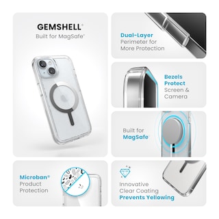 Foto 3 | Foto 3 | Funda De Teléfono Speck Clear Gemshell Para Iphone 15/14/13 De 6.1 Pulgadas - Venta Internacional.