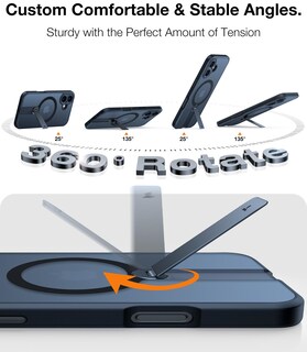 Foto 2 | Foto 2 | Funda De Teléfono Torras 360° Con Soporte Magnético A Prueba De Golpes Para Iphone 16 Plus - Venta Internacional.