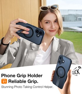 Foto 6 | Foto 6 | Funda De Teléfono Torras 360° Con Soporte Magnético A Prueba De Golpes Para Iphone 16 Plus - Venta Internacional.