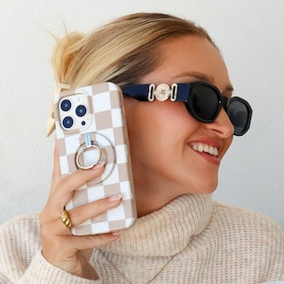 Foto 2 | Foto 2 | Funda Velvet Caviar Para Iphone 14 Pro Max A Cuadros Desnudo/blanco - Venta Internacional.