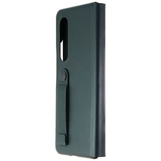 Foto 1 | Foto 1 | Funda Para Teléfono Samsung Galaxy Z Fold 3 De Piel Verde Con Soporte - Venta Internacional.