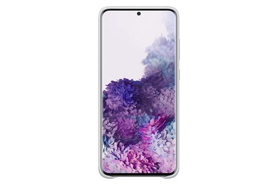 Foto 2 | Foto 2 | Funda De Piel Para Samsung Galaxy S20+ 5g, Color Gris Claro - Venta Internacional.