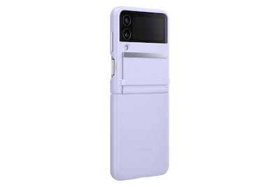Foto 2 | Foto 2 | Funda De Piel Con Solapa Para Samsung Galaxy Z Flip4, Color Morado - Venta Internacional.