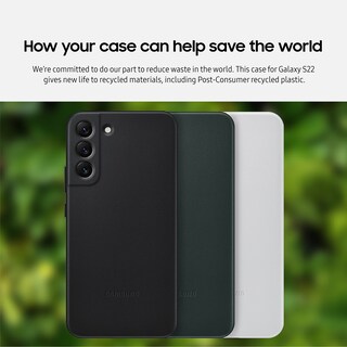 Foto 5 | Foto 5 | Funda De Piel Para Samsung Galaxy S22, Color Gris Claro - Venta Internacional.