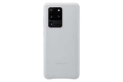 Foto 1 | Foto 1 | Funda Trasera De Piel Para Samsung Galaxy S20 Ultra, Color Plateado - Venta Internacional.