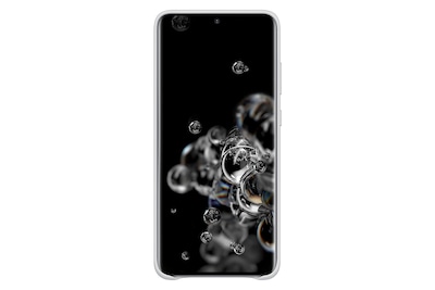 Foto 2 | Foto 2 | Funda Trasera De Piel Para Samsung Galaxy S20 Ultra, Color Plateado - Venta Internacional.