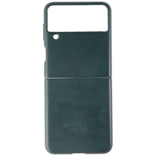 Foto 2 | Foto 2 | Funda Para Teléfono Samsung Galaxy Z Flip 3 De Piel Verde - Venta Internacional.