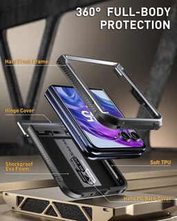 Foto 3 | Foto 3 | Funda Poetic Spartan para Motorola Moto Razr Plus 2024 - Venta Internacional