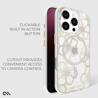 Foto 4 | Foto 4 | Funda para Teléfono Case-Mate iPhone 16 Pro con Gemas Florales Magsafe - Venta Internacional