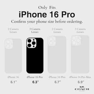 Foto 2 | Foto 2 | Funda Para Teléfono Coach Signature Canvas Slim Wrap Para Iphone 16 Pro - Venta Internacional.