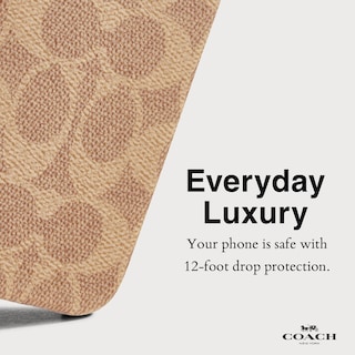Foto 3 | Foto 3 | Funda Para Teléfono Coach Signature Canvas Slim Wrap Para Iphone 16 Pro - Venta Internacional.