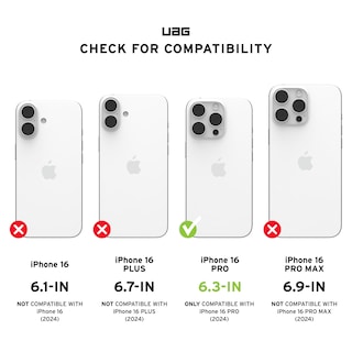 Foto 2 | Foto 2 | Funda Para Iphone 16 Pro Urban Armor Gear Uag Plasma Xte Negro/transparente - Venta Internacional.