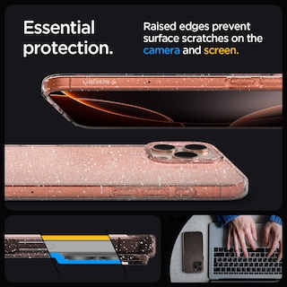 Foto 5 | Foto 5 | Funda Spigen Liquid Crystal Glitter Para Iphone 16 Pro - Venta Internacional.