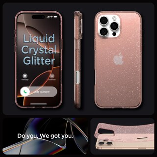 Foto 7 | Foto 7 | Funda Spigen Liquid Crystal Glitter Para Iphone 16 Pro - Venta Internacional.