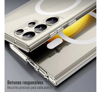 Foto 5 | Foto 5 | Funda Para Galaxy S23 Ultra Con Magsafe Protección Militar Color Transparente Magsafe Clear