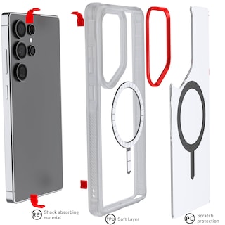 Foto 5 | Foto 5 | Funda De Teléfono Ghostek Covert Clear S25 Ultra Magsafe Para Samsung - Venta Internacional.